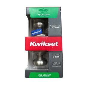 Kwikset | Satin Nickel Hall & Closet Door Knob 97200-789 | NIB | 0994